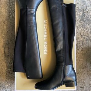 Michael Kor black sleek boots size 5.5